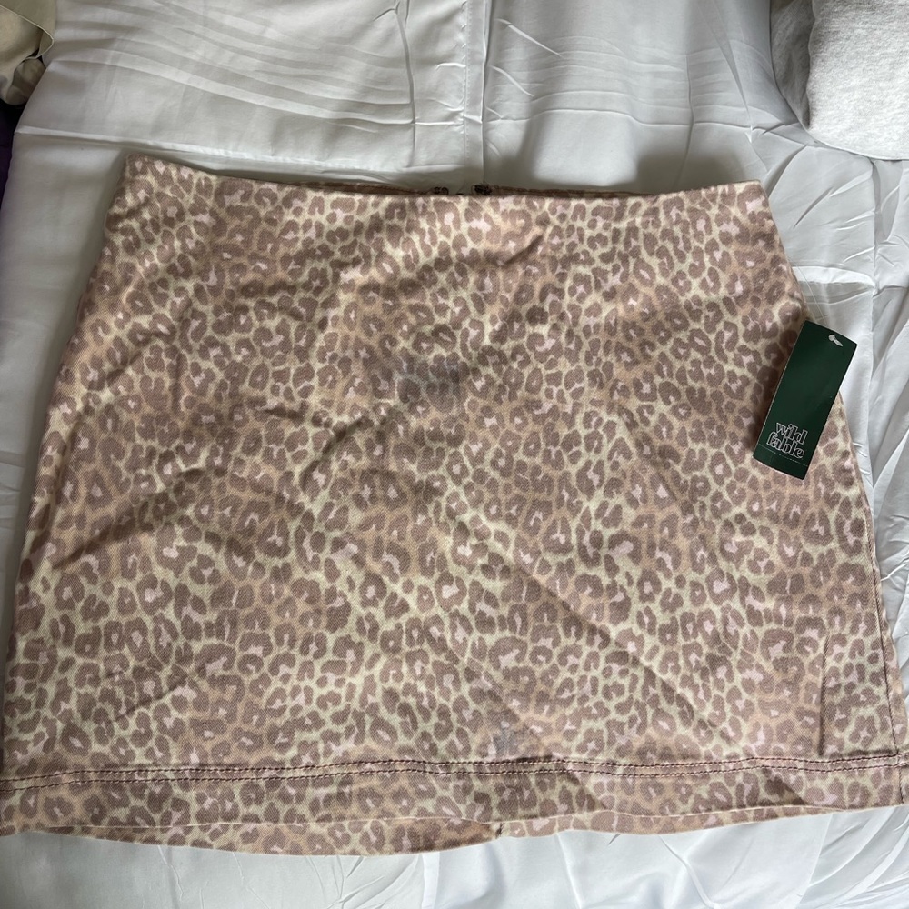 NWT animal print skirt